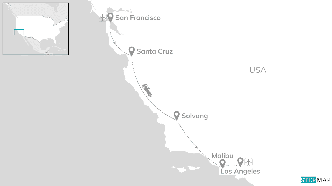 California road trip: Golden Gate to Hollywood Hills